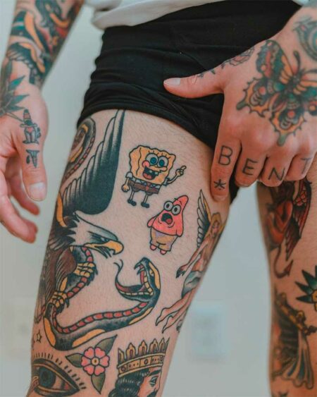 Cartoon Tattoo Ideas and Designs