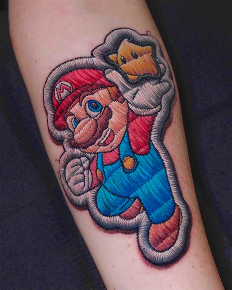Mario Games Tattoo