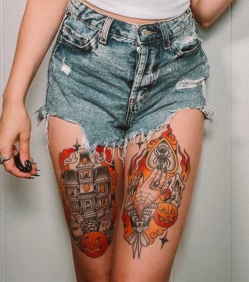 Thigh Tattoo Ideas and Designs For Men and Women