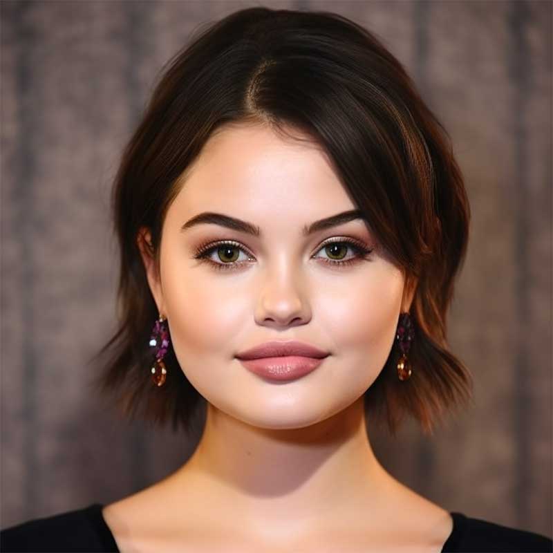 Ideal Haircut for Round Face Shape