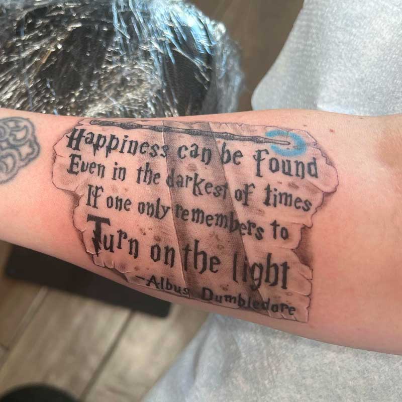 Harry Potter sleeve tatto