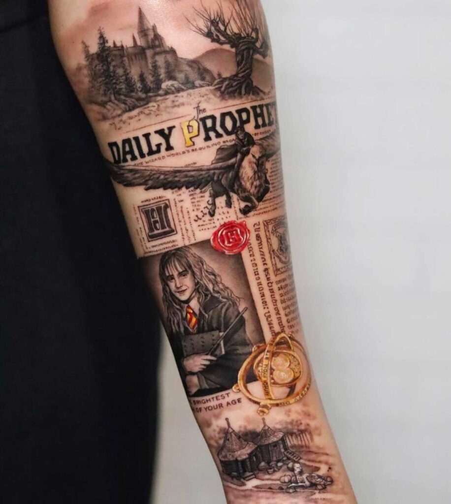 Hogwarts Collage Tattoo Instagram