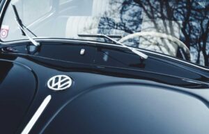 a close up of a car